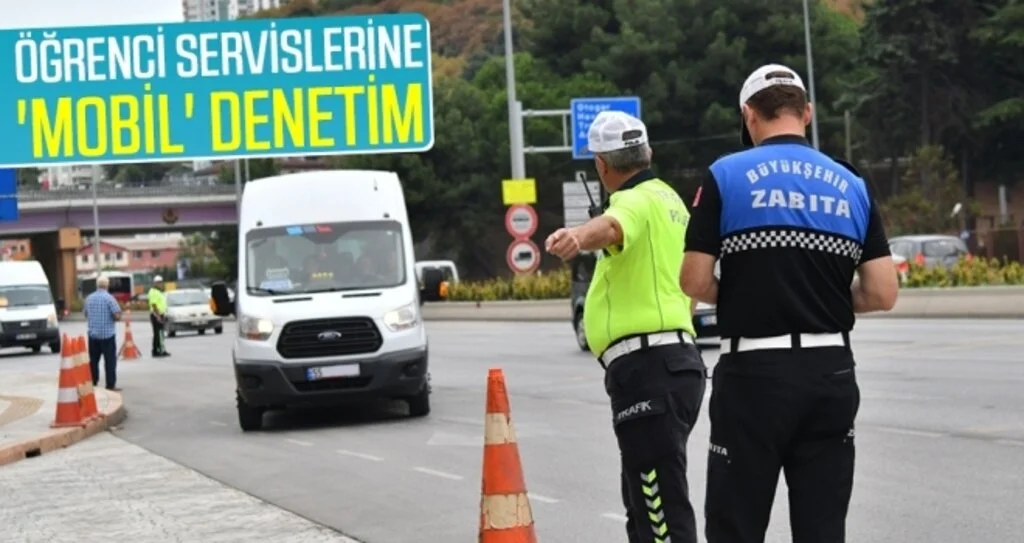 Samsun'da Öğrenci servislerine 'mobil' denetim
