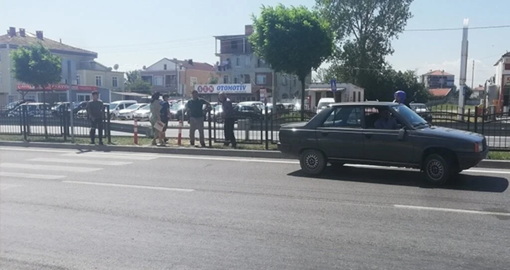 Samsun'da Otomobilin çarptığı yaya yaralandı