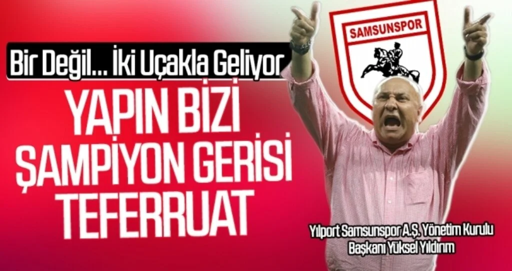 Samsunspor Haberleri | Bir Değil... İki Uçakla Geliyor