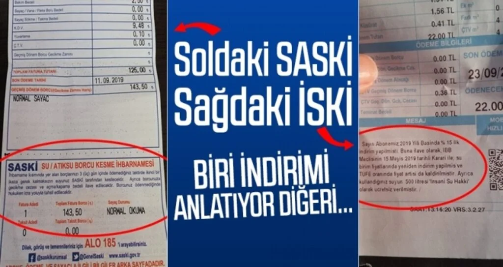 SASKİ'den ürküten fatura