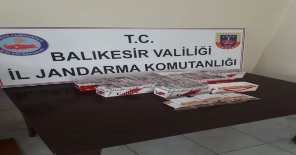 Sındırgıda Kaçak Sigara Operasyonu