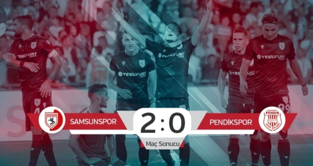 SON DAKİKA.. Samsunspor 2 Pendikspor 0 (Maç sonucu)