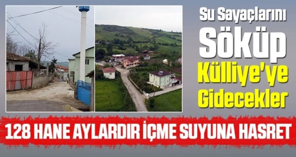 Su sayaçlarını söküp Külliye'ye gidecekler