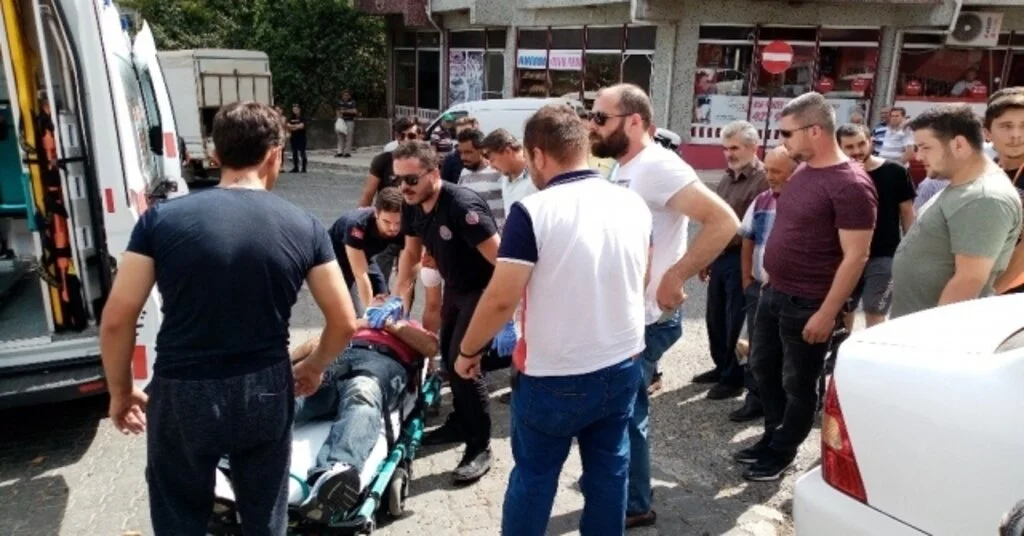 Tekirdağda Motosiklet Kazası: 1 Yaralı