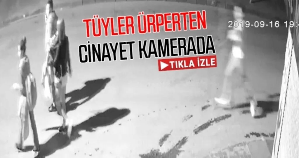 Tüyler ürperten cinayet kamerada