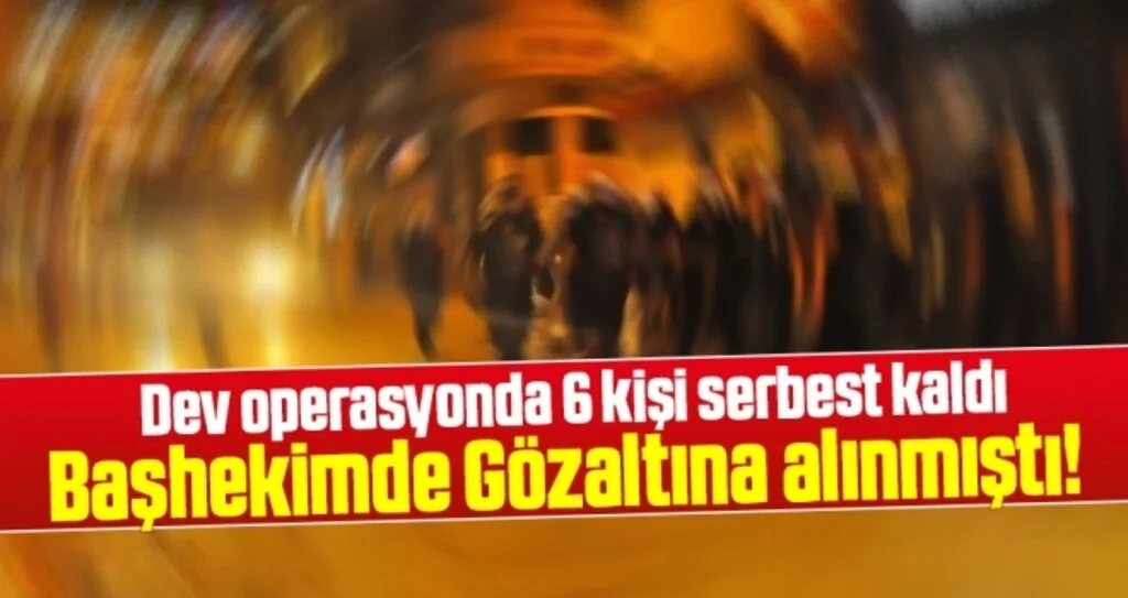 Ünye'deki dev operasyonda 6 kişi serbest kaldı