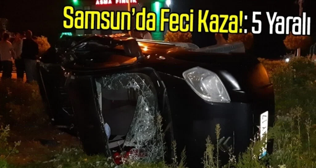 Yayaya çarpmamak için kaza yaptı: 5 yaralı