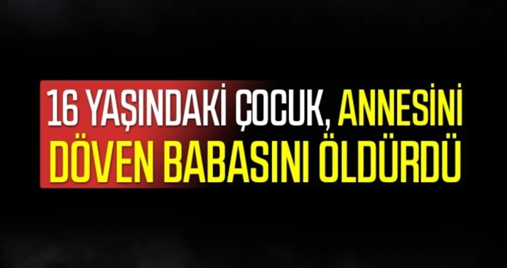 16 yaşındaki çocuk, annesini döven babasını öldürdü