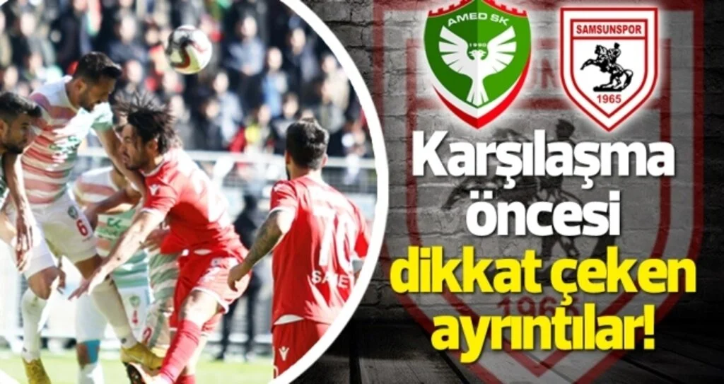 Amed Sportif Faaliyetler - Yılport Samsunspor maçı öncesi dikkat çeken ayrıntılar