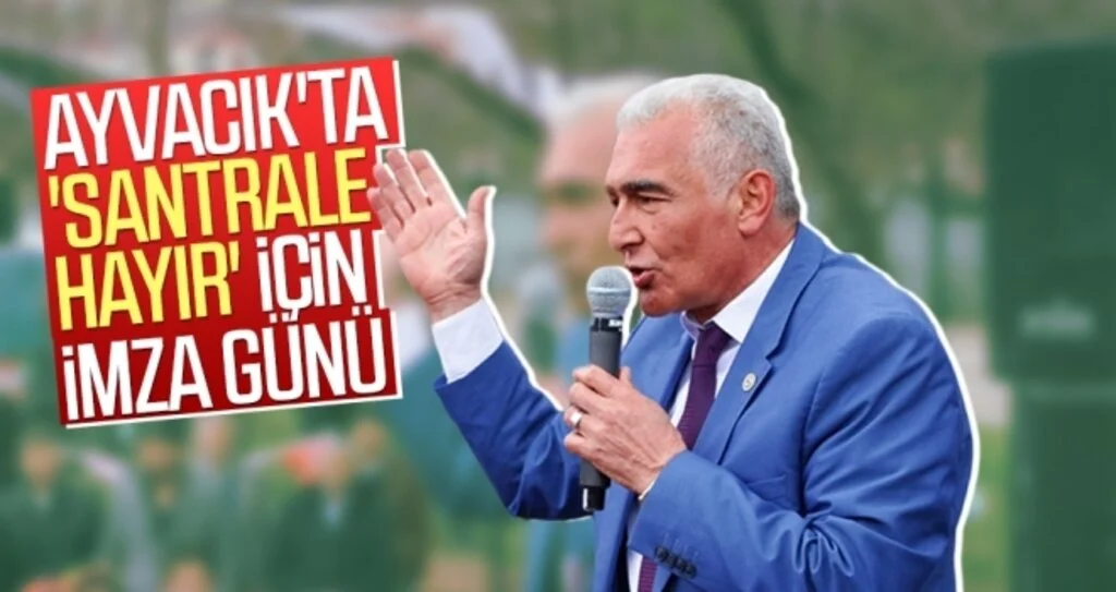 Ayvacık'ta Santrale Hayır İçin İmza Kampanyası