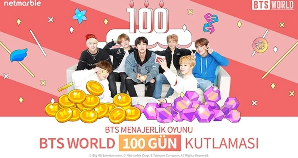 BTS WORLD oyununda '100 Gün Kutlaması' başlıyor