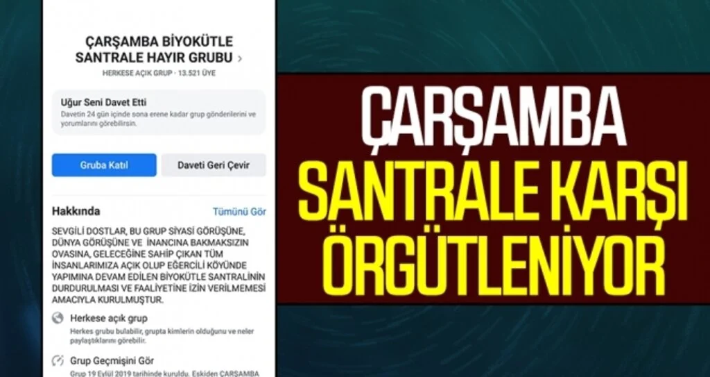 Çarşamba santrale karşı örgütleniyor