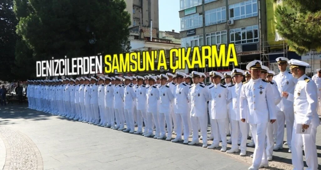 Denizcilerden Samsun'a çıkarma