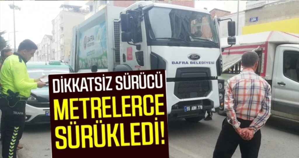 Dikkatsiz Sürücü Kadını Kamyonun Altında Sürükledi!