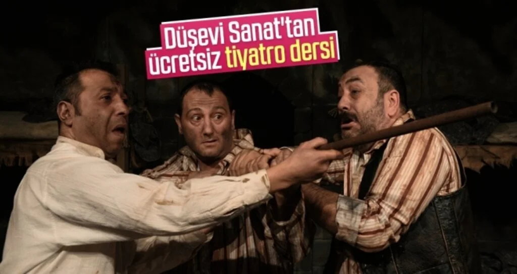 Düşevi Sanat'tan ücretsiz tiyatro dersi