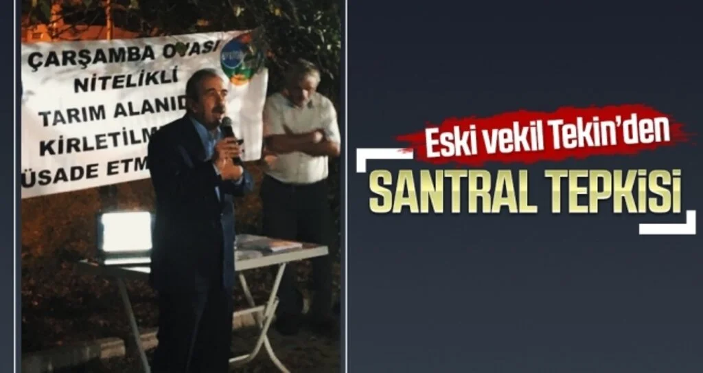 Eski vekil Tekin'den santral tepkisi