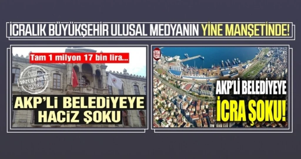 İcralık Samsun Büyükşehir Belediyesi Ulusal Medyanın Yine Manşetinde!