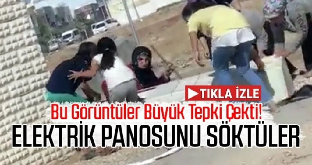 Kaçak elektrik için bu kez panoyu söktüler