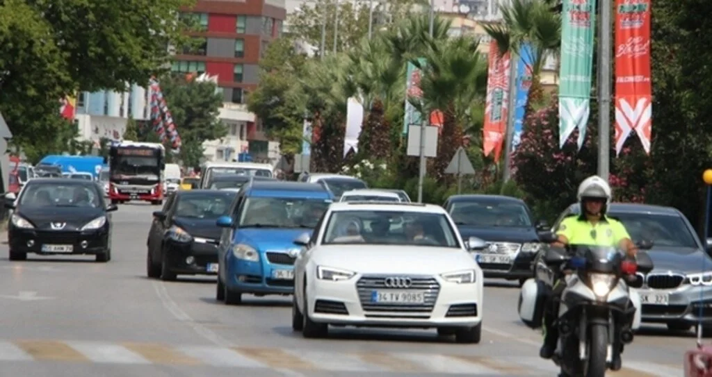 Samsun'da araç sayısı arttı