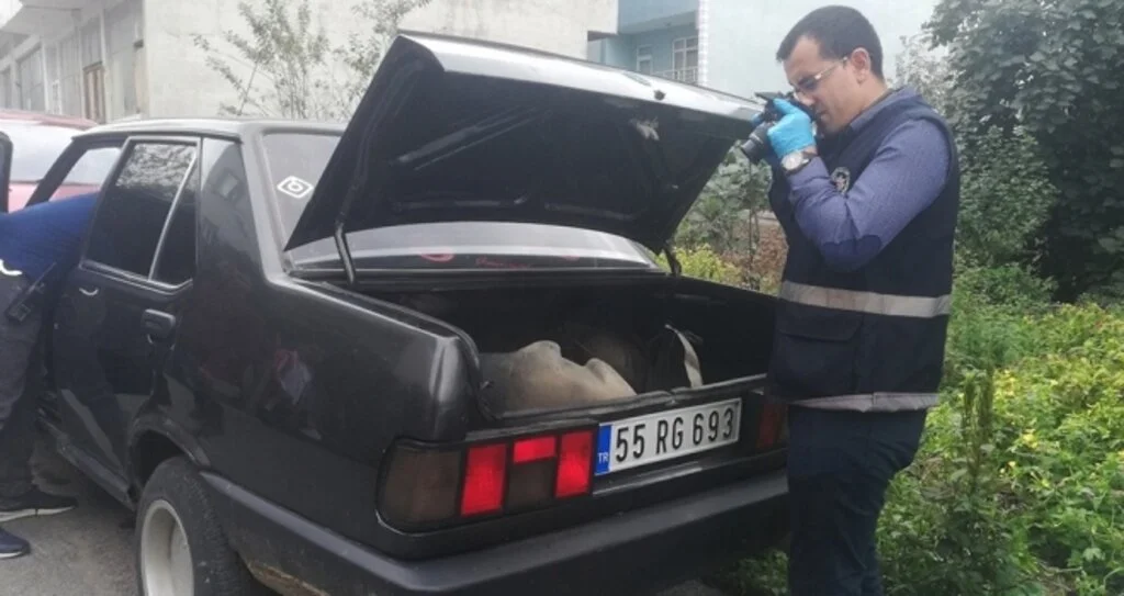Samsun'da Park halindeki otomobilin ses sitemi çalındı