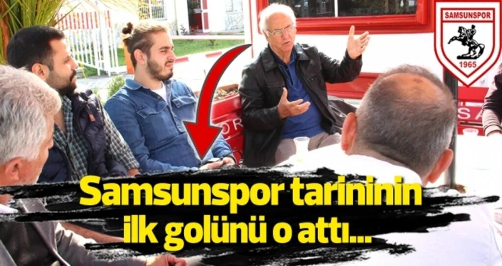 Samsunspor'un ilk golünü kaydeden Nihat Serçeme, Nuri Asan Tesisleri'nde