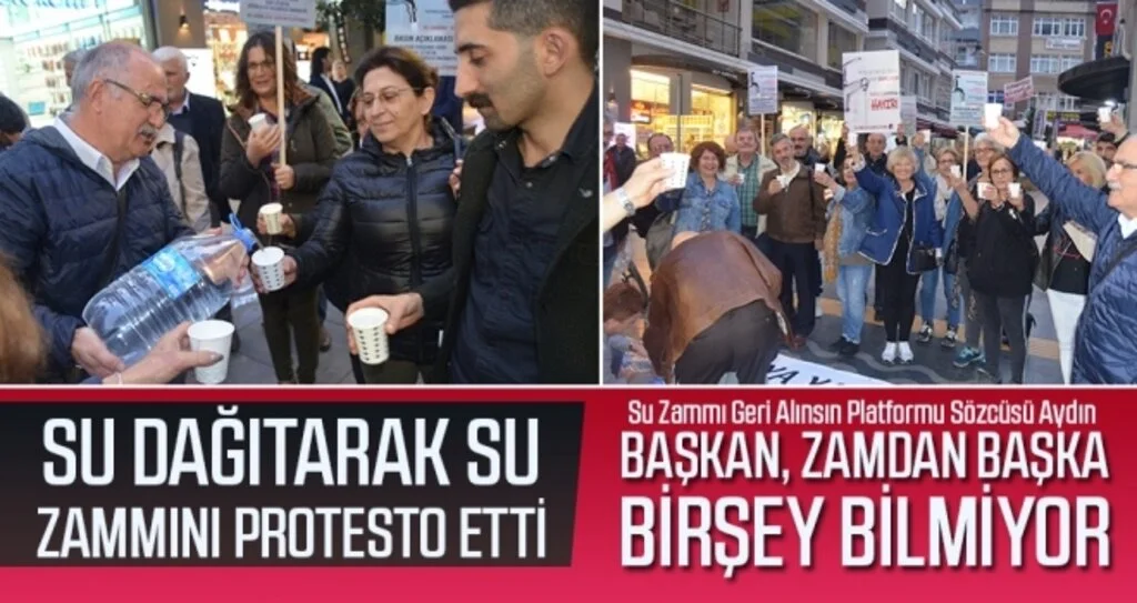 Su Zammı Geri Alınsın Platformu Sözcüsü Aydın: Başkan, zamdan başka birşey bilmiyor