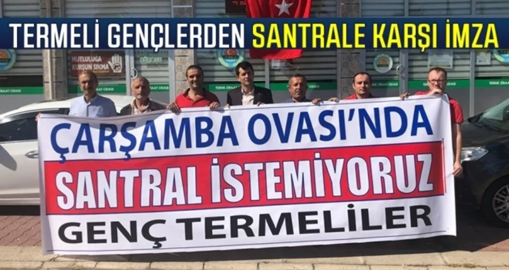 Termeli gençlerden santrale karşı imza