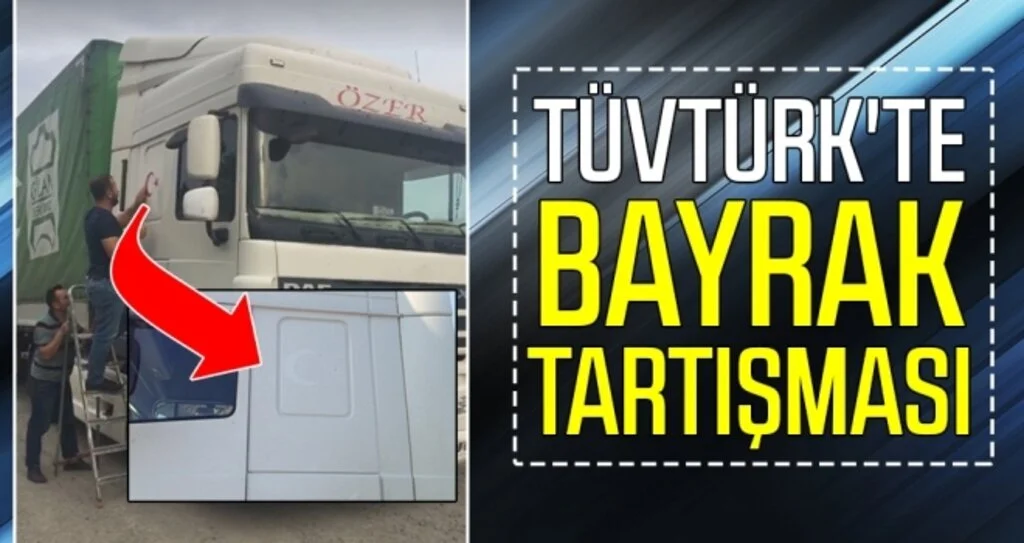 TüvTürk'te  bayrak tartışması