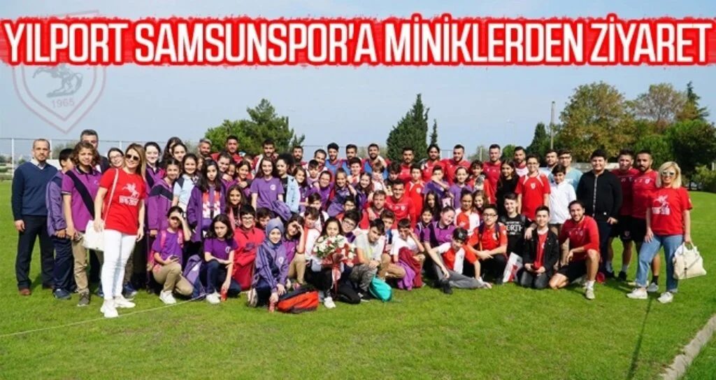Yılport Samsunspor'a Miniklerden Ziyaret