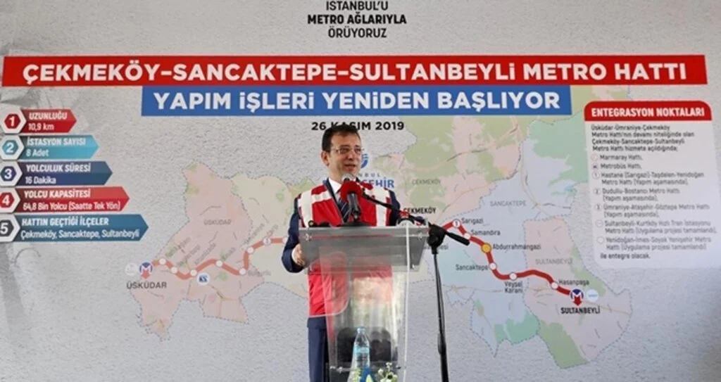 2 yıldır duran metro hattını yeniden başlattı İmamoğlu: “Dünya durur, İstanbul durmaz!”