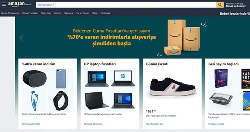 Amazon.com.tr’de sürpriz indirimler