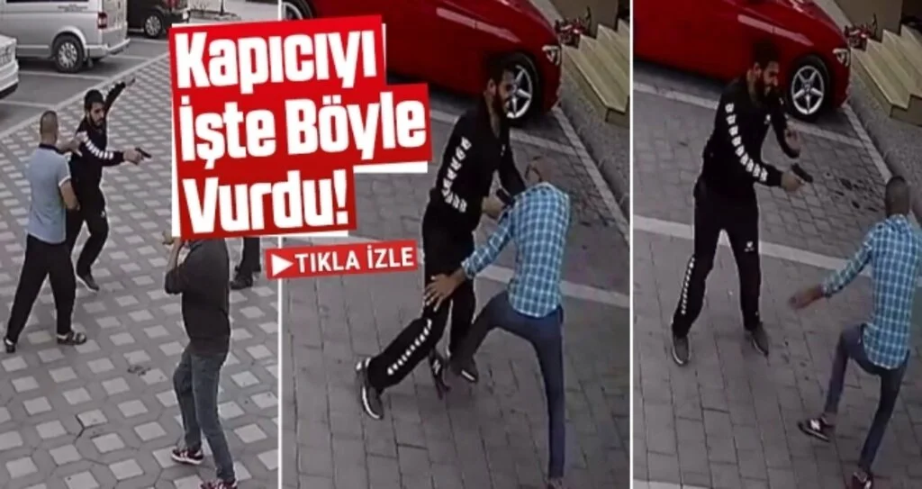 Apartman sakini kapıcıyı böyle vurdu