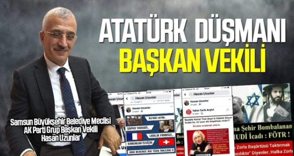 Büyükşehir Meclisi AK Parti Grup Başkan vekili, Atatürk'e 'ağır hakaretlerle saldırdı' 