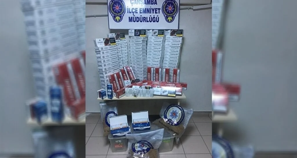 Çarşamba'da ‘kaçak sigara’ operasyonu: 1 gözaltı