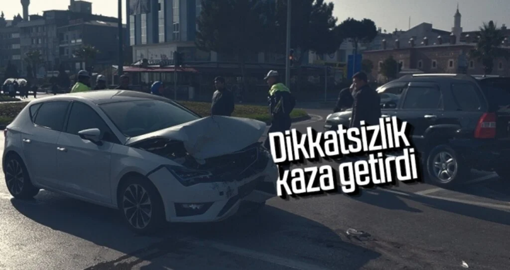 Dikkatsizlik kaza getirdi