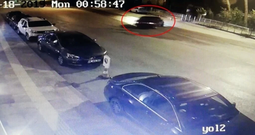 Drift yaparken kameraya yakalandı