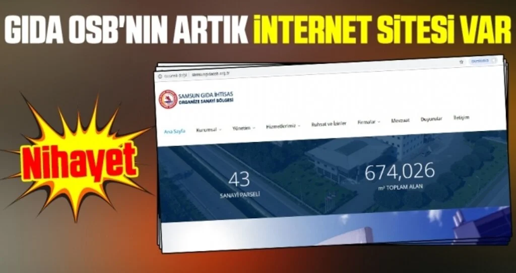 Gıda OSB'nin Artık İnternet Sitesi Var 