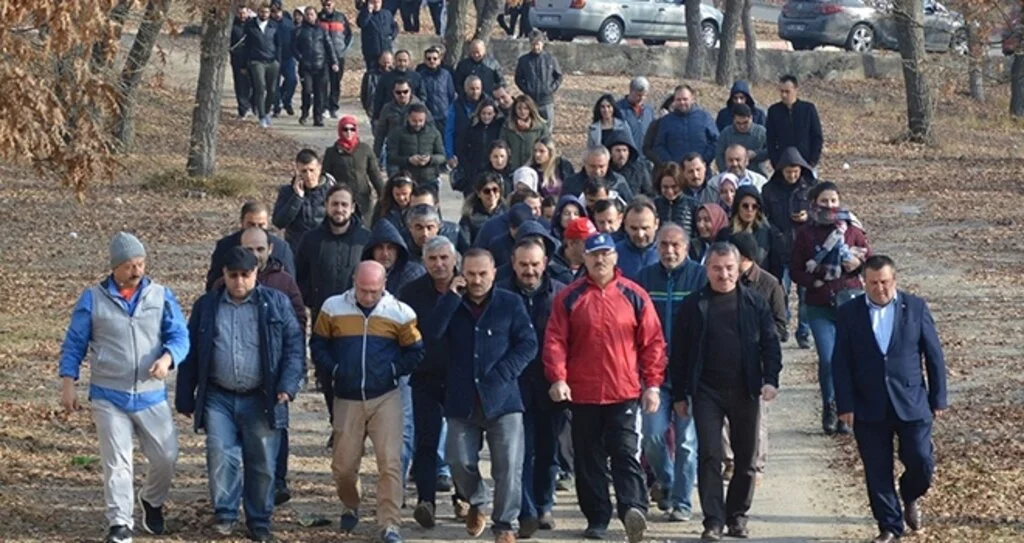 Havza'da doğa yürüyüşü yaptılar