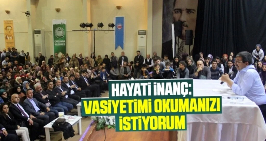 Hayati İnanç: Vasiyetimi okumanızı istiyorum