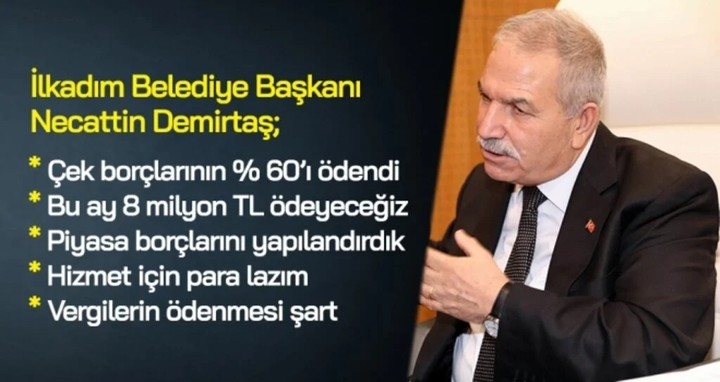 İlkadım’da Çek Borçlarının Yüzde 60'ı Ödendi