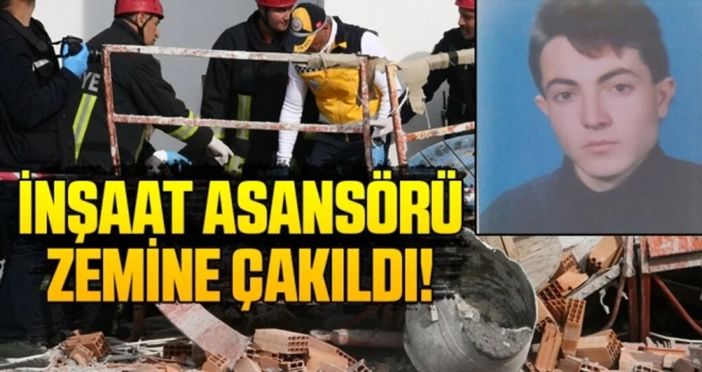 İnşaat Asansörü Zemine Çakıldı