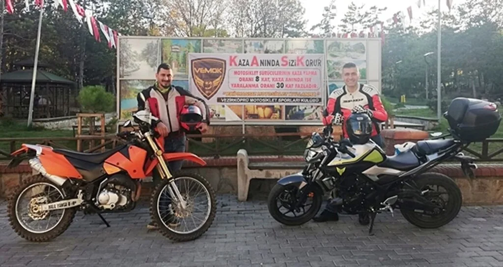Kask kullanımına  dikkat çektiler