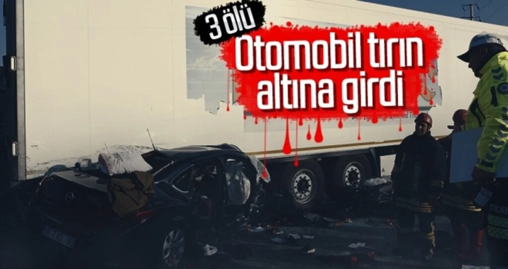 Katliam gibi  kaza:3 ölü