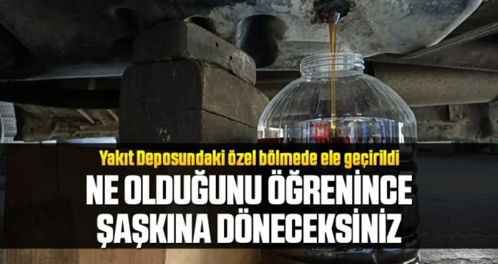 Ne Olduğunu Öğrenince Çok Şaşıracaksınız! Yakıt deposundaki özel bölmede ele geçirildi