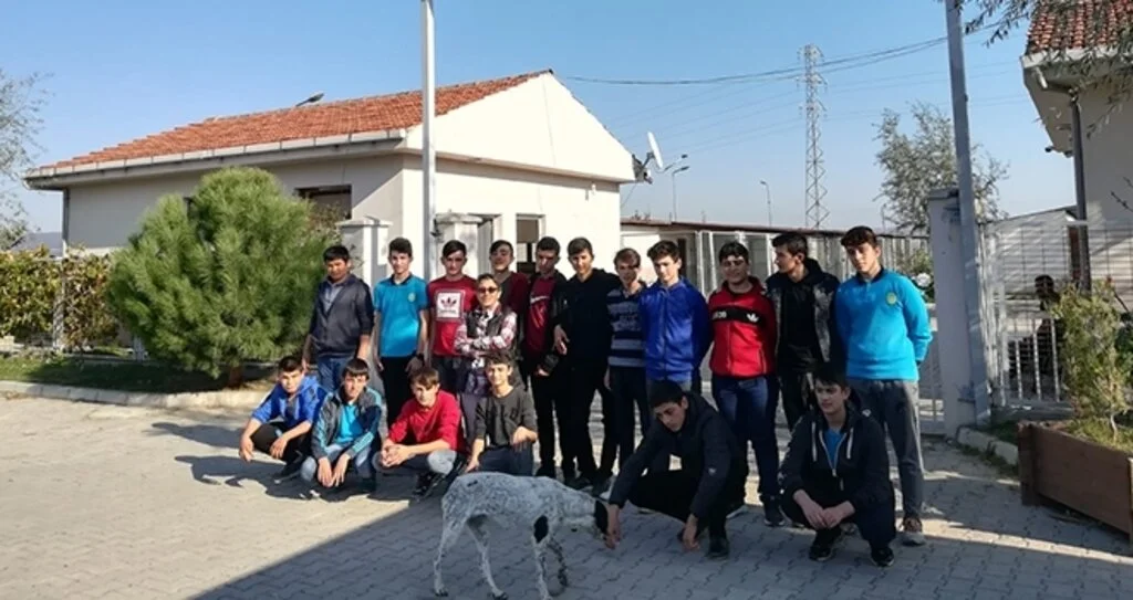 Öğrenciler hayvan barınağında