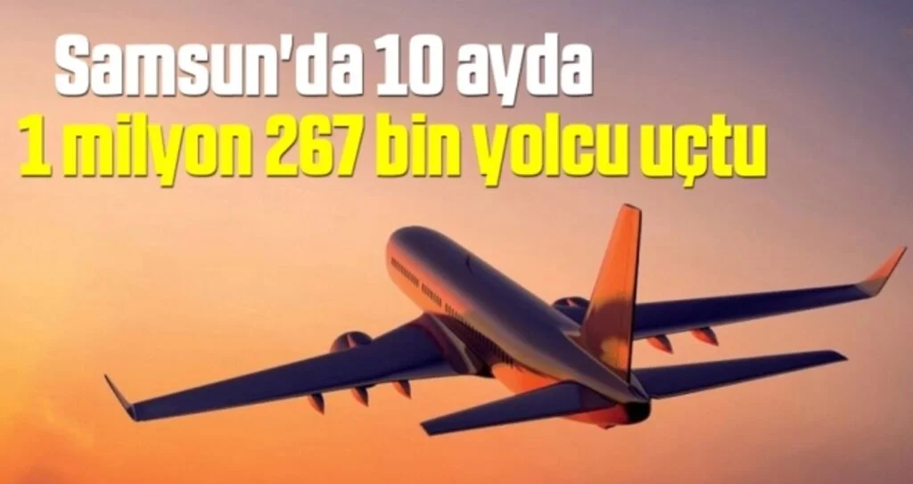 Samsun'da  10 ayda 1 milyon 267 bin 336 yolcuya hizmet verildi