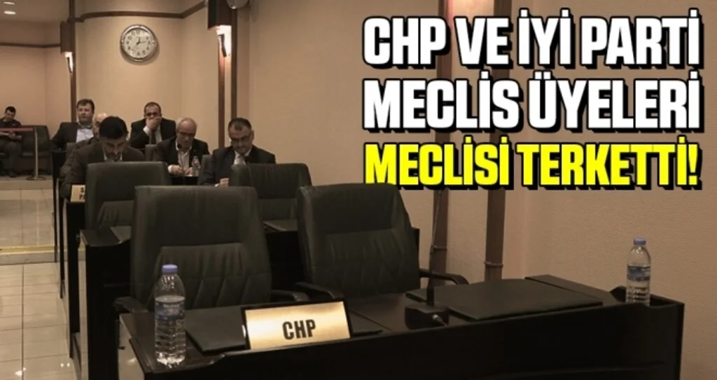 Samsun'da CHP ve İYİ Parti'li Meclis Üyeleri Meclisi Terketti