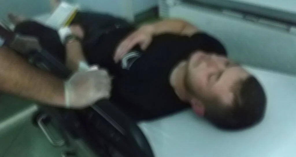 Samsun'da Motosikletin lastiği patladı: 1 yaralı