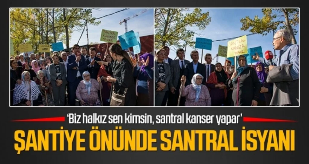 Samsun'da Şantiye Önünde Santral İsyanı