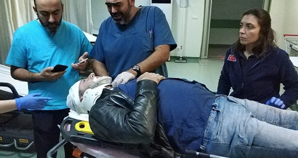 Samsun'da Ticareti taksi motosiklete çarptı: 1 yaralı